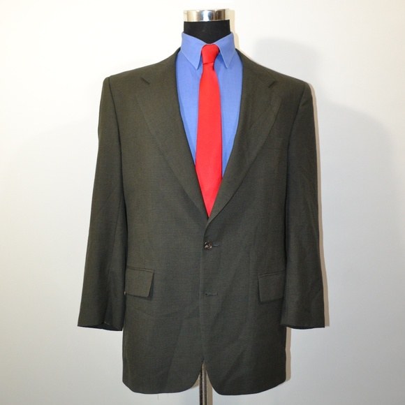 Jos A Bank 42L Sport Coat Blazer Suit Jacket Green - Picture 1 of 8